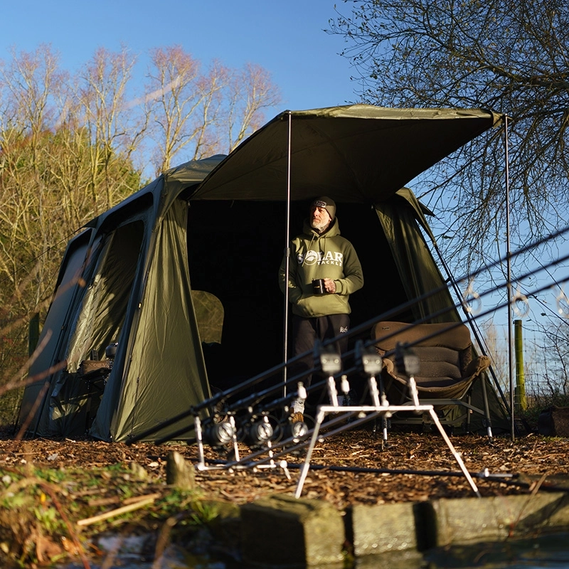 Solar Tackle Quick Up Social Twin Shelter